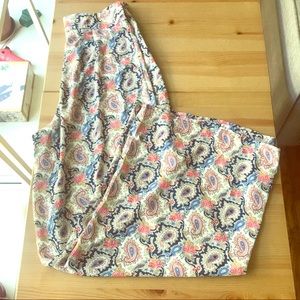 Bishop & Young (Nordstrom) Paisley Wide Leg Pants